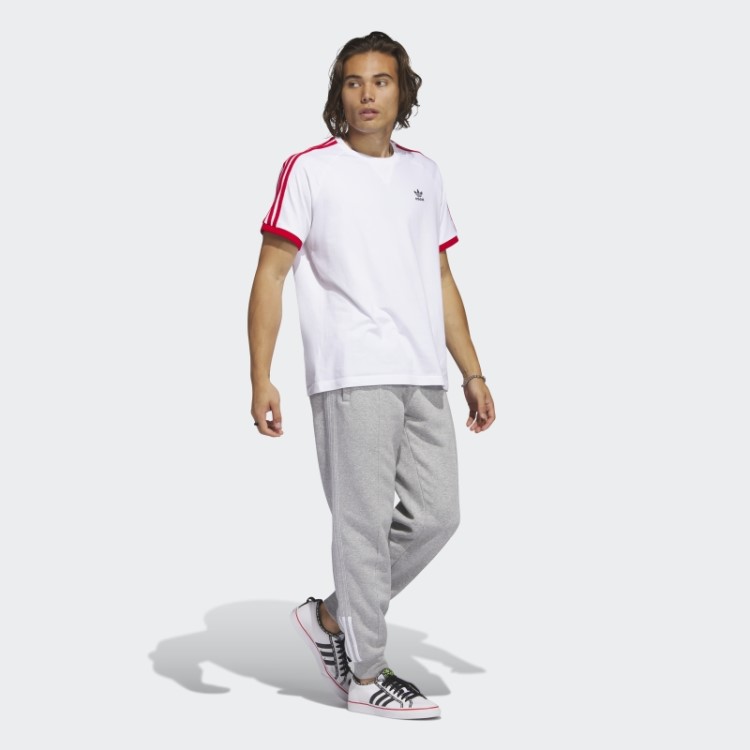 Camiseta Branca Com As Três Listras Sst Adidas