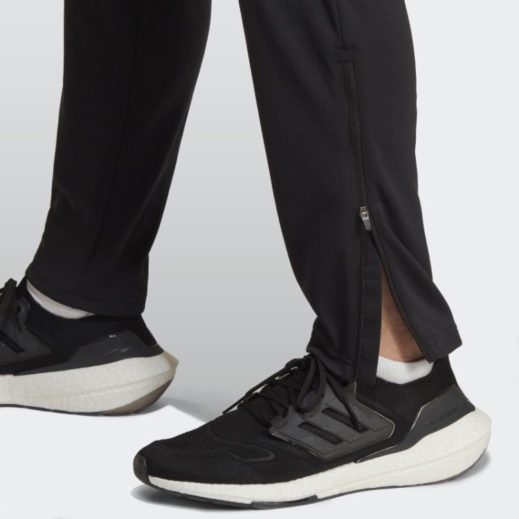 Calça Adidas Black Run Icons Com As Três Listras