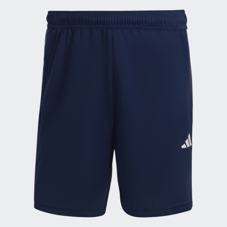 Short De Treino Adidas Azul Escuro Train Essentials Piqué Com As Três Listras