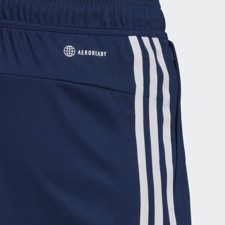 Short De Treino Adidas Azul Escuro Train Essentials Piqué Com As Três Listras
