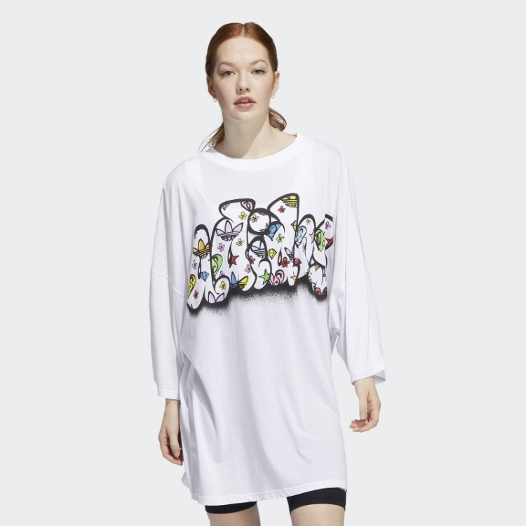 Vestido Jeremy Scott Branco Adidas