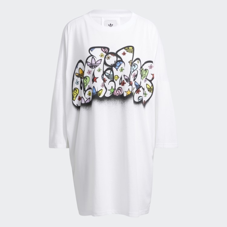 Vestido Jeremy Scott Branco Adidas
