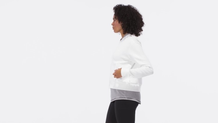 Jaqueta Bomber De Malha Adidas Branca