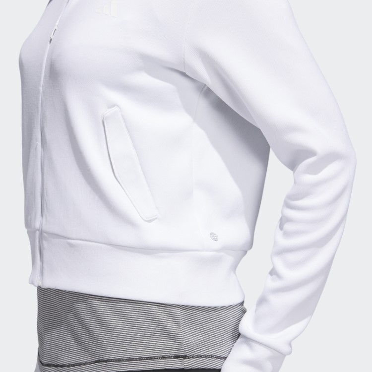 Jaqueta Bomber De Malha Adidas Branca