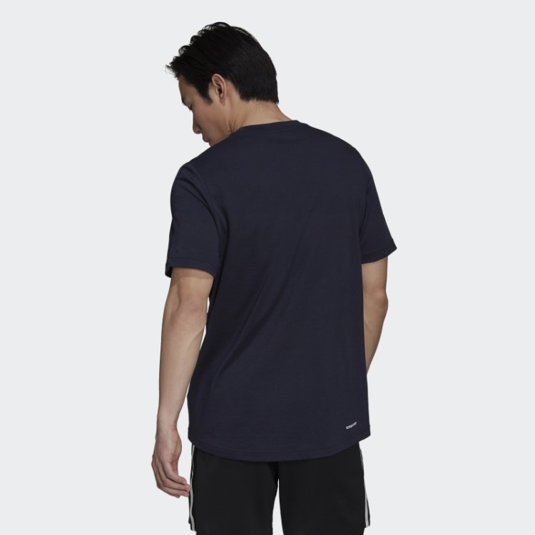 Camiseta Com Logo Esportivo Ink Aeroready Designed 2 Move Feelready Adidas
