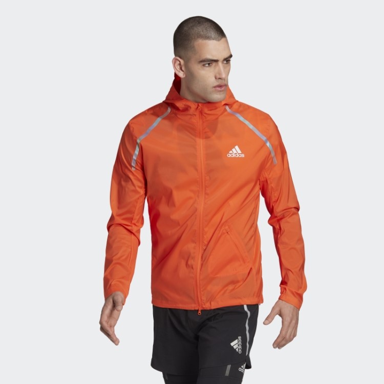 Jaqueta Laranja Adidas Marathon