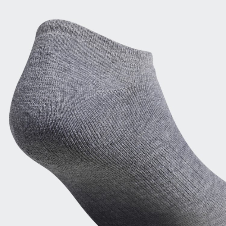 Meias Invisíveis Adidas Trefoil Cinza Médio 6 Pares