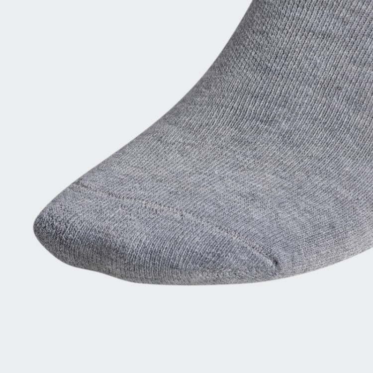 Meias Invisíveis Adidas Trefoil Cinza Médio 6 Pares