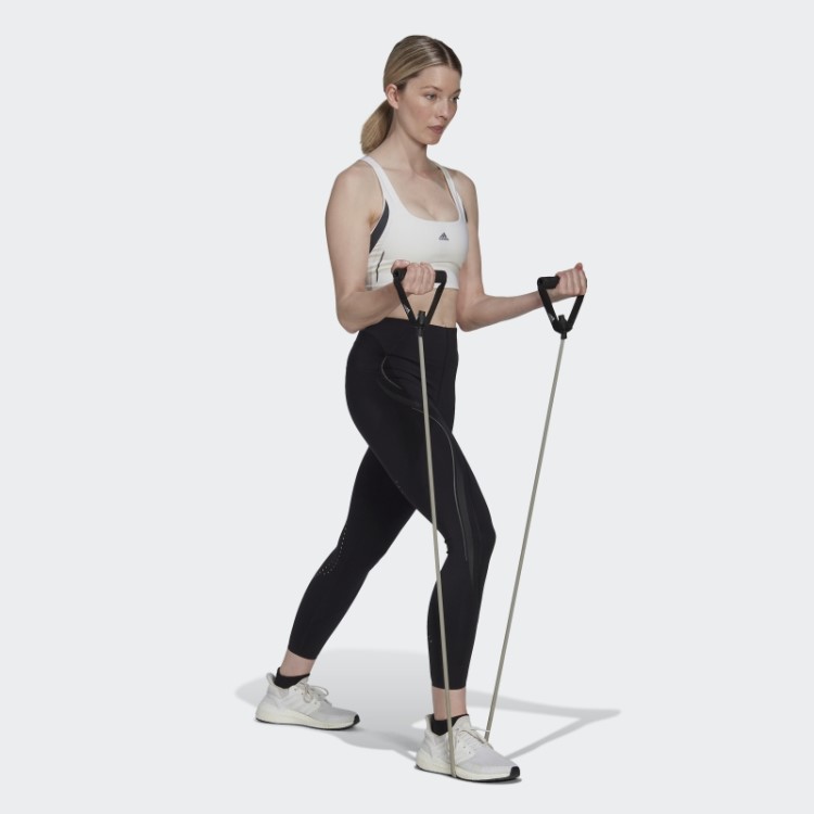 Powerimpact Luxe Training Sutiã Hiit De Suporte Médio Branco Adidas