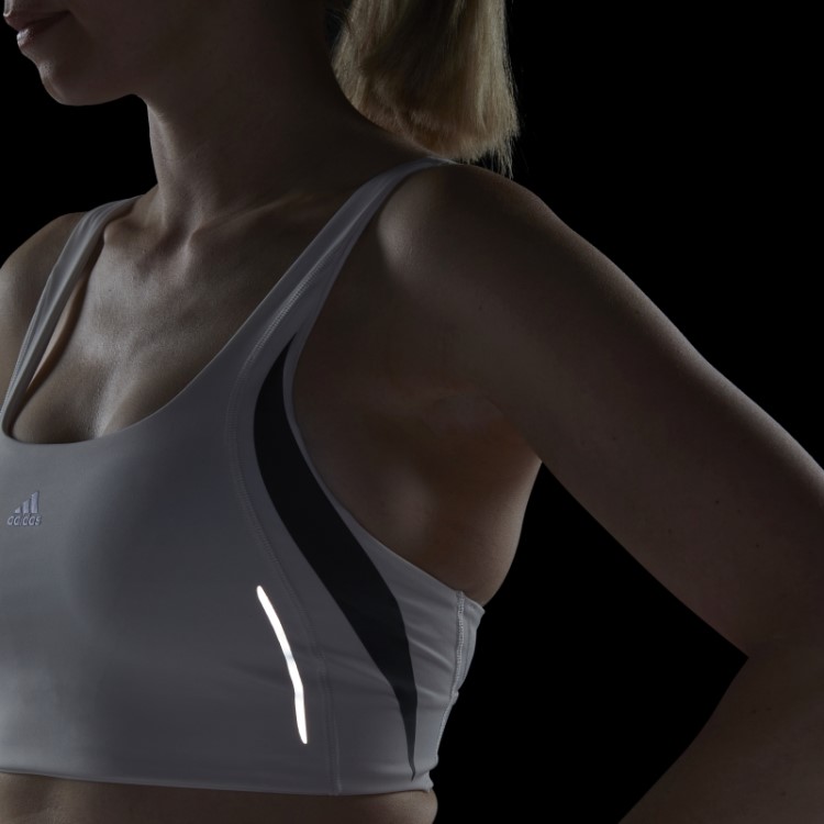 Powerimpact Luxe Training Sutiã Hiit De Suporte Médio Adidas Branco