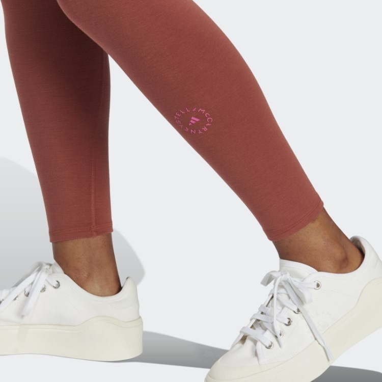 Leggings De Ioga Adidas By Stella Mccartney 7/8 Sépia Quentes