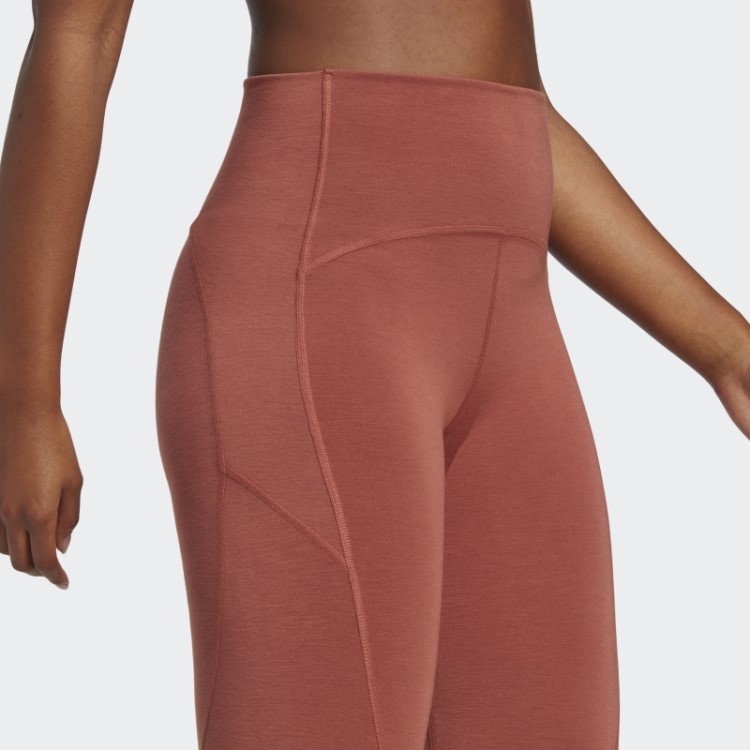 Leggings De Ioga Adidas By Stella Mccartney 7/8 Sépia Quentes