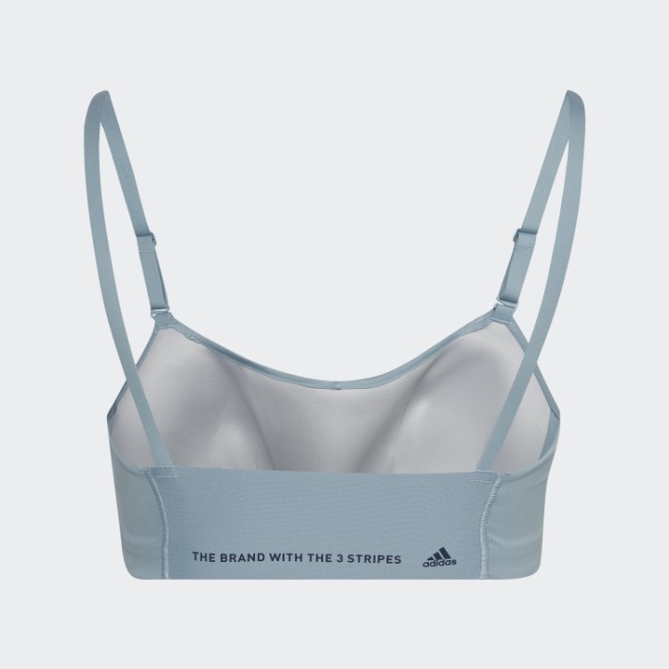 Sutiã De Suporte Leve Para Estúdio De Ioga (tamanho Grande) Cinza Adidas