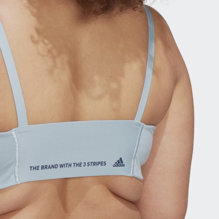 Sutiã De Suporte Leve Para Estúdio De Ioga (tamanho Grande) Cinza Adidas