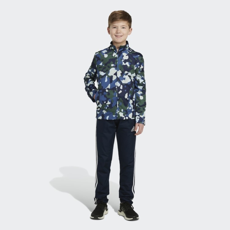 Core Camo Jaqueta De Tricot Azul Marinho Adidas