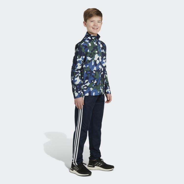 Core Camo Jaqueta De Tricot Azul Marinho Adidas