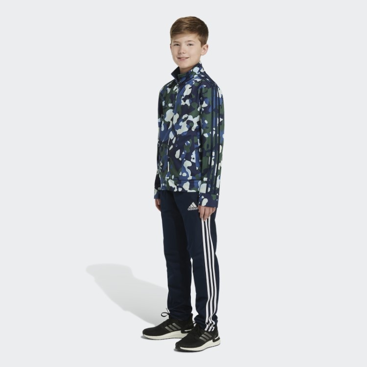 Core Camo Jaqueta De Tricot Azul Marinho Adidas