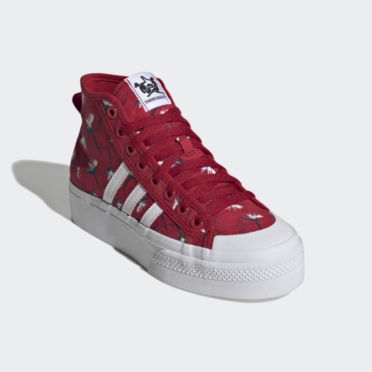 Thebe Magugu Nizza Sapato Meia Plataforma Adidas Vermelho