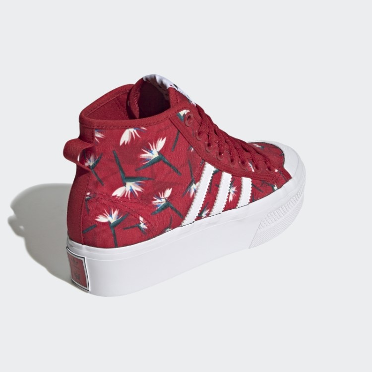 Thebe Magugu Nizza Sapato Meia Plataforma Adidas Vermelho