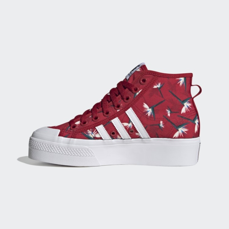 Thebe Magugu Nizza Sapato Meia Plataforma Adidas Vermelho