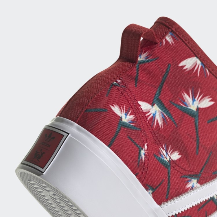 Thebe Magugu Nizza Sapato Meia Plataforma Adidas Vermelho