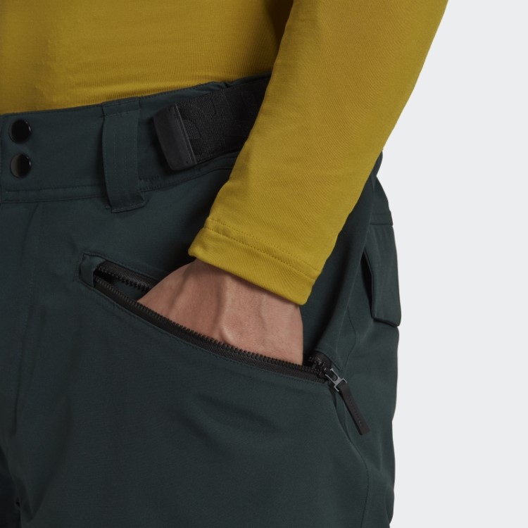 Calça De Neve Com Isolamento De Duas Camadas Verde Adidas Terrex Resort