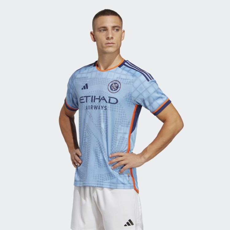 Nova York City Fc 23/24 Home Autêntico Jersey Adidas Bahia Azul Claro