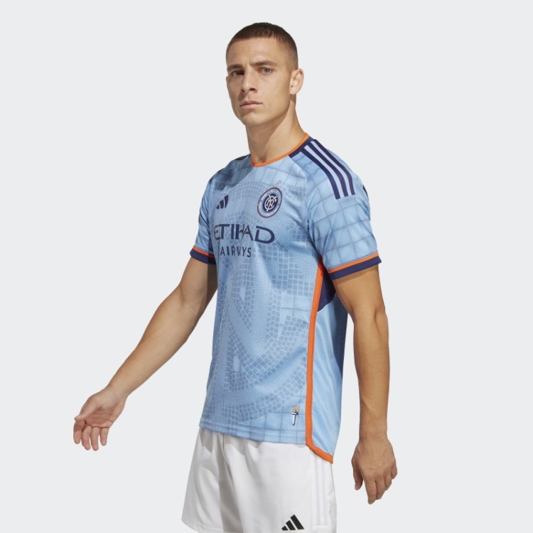Nova York City Fc 23/24 Home Autêntico Jersey Adidas Bahia Azul Claro