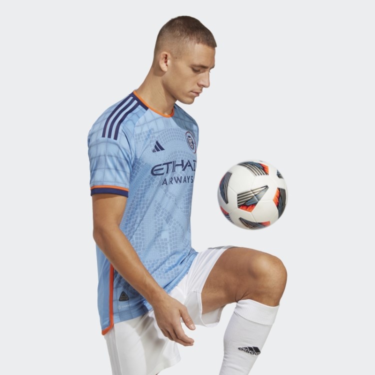 Nova York City Fc 23/24 Home Autêntico Jersey Adidas Bahia Azul Claro
