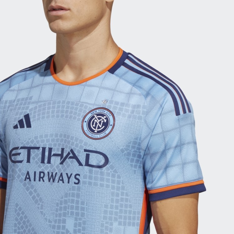 Nova York City Fc 23/24 Home Autêntico Jersey Adidas Bahia Azul Claro