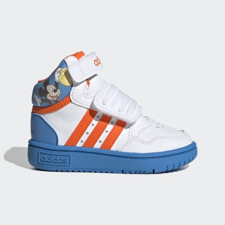 Tênis Adidas Mickey Mid Hoops Laranja
