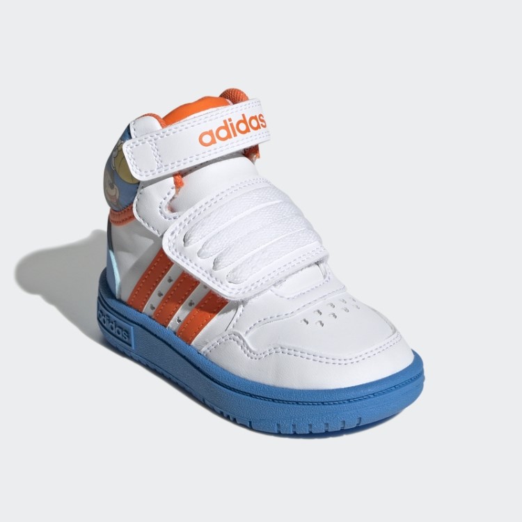 Tênis Adidas Mickey Mid Hoops Laranja