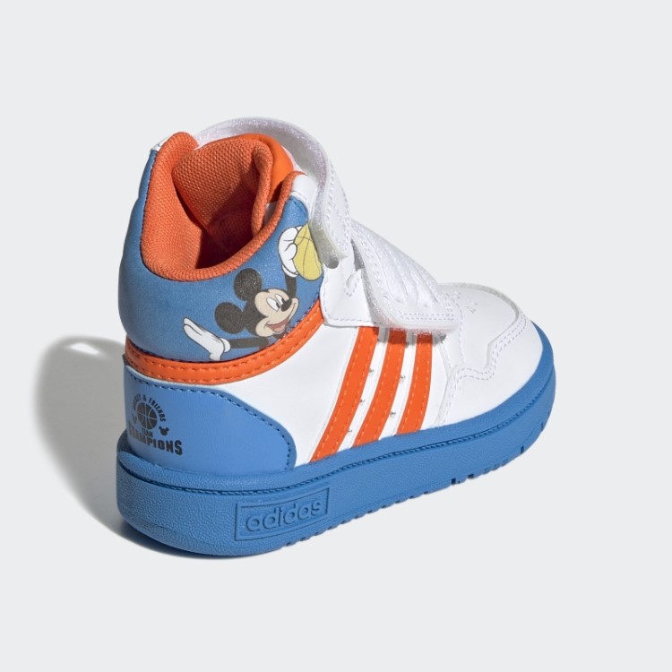 Tênis Adidas Mickey Mid Hoops Laranja