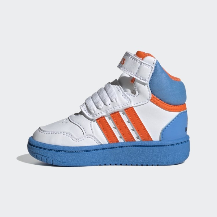 Tênis Adidas Mickey Mid Hoops Laranja
