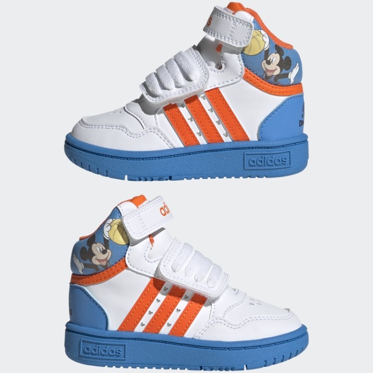 Tênis Adidas Mickey Mid Hoops Laranja