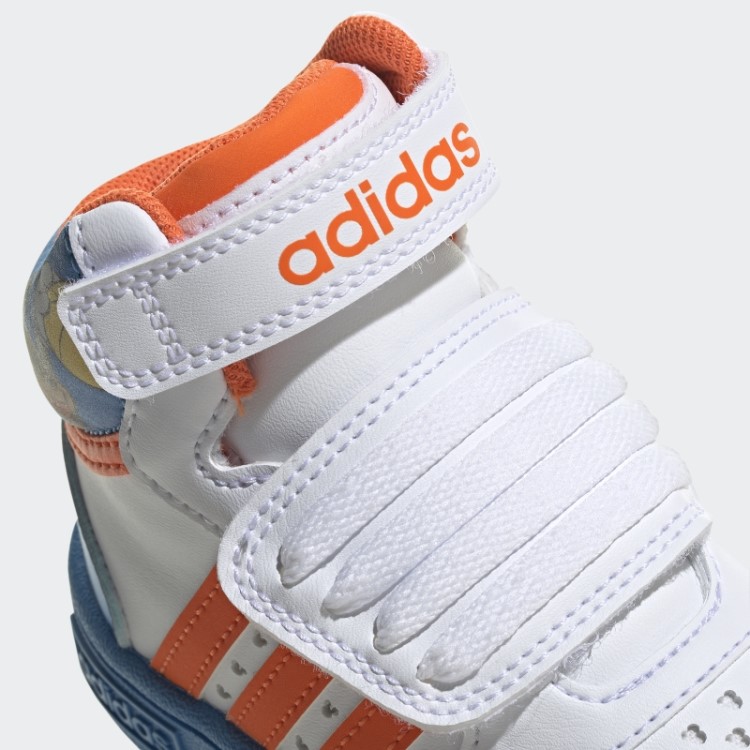 Tênis Adidas Mickey Mid Hoops Laranja