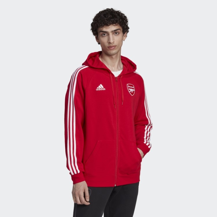 Arsenal Dna Moletom Com Capuz E Zíper Completo Escarlate Adidas