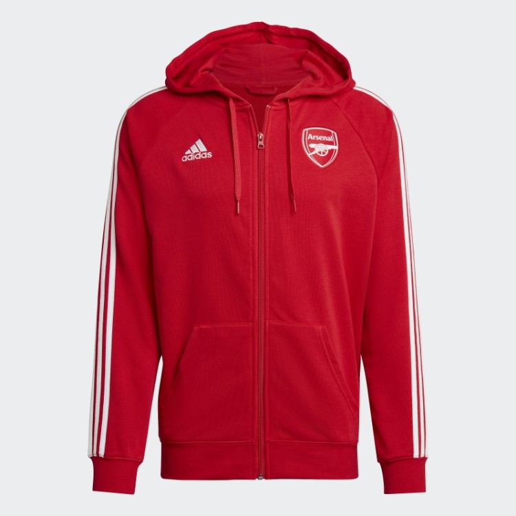 Arsenal Dna Moletom Com Capuz E Zíper Completo Escarlate Adidas