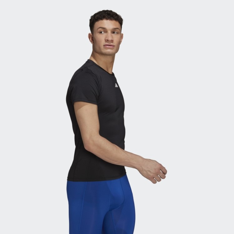 Camiseta De Treino Techfit Preta Adidas
