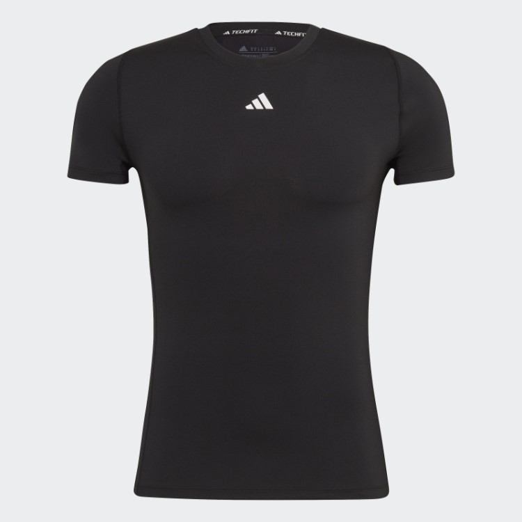 Camiseta De Treino Techfit Preta Adidas