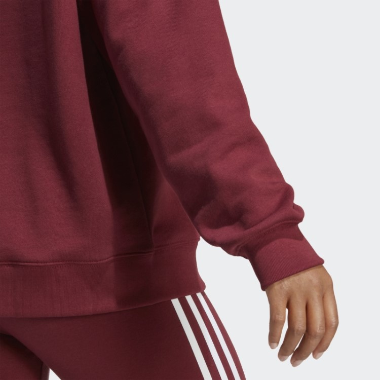 Moletom Vermelho Fashion Da Adidas Trefoil Crew
