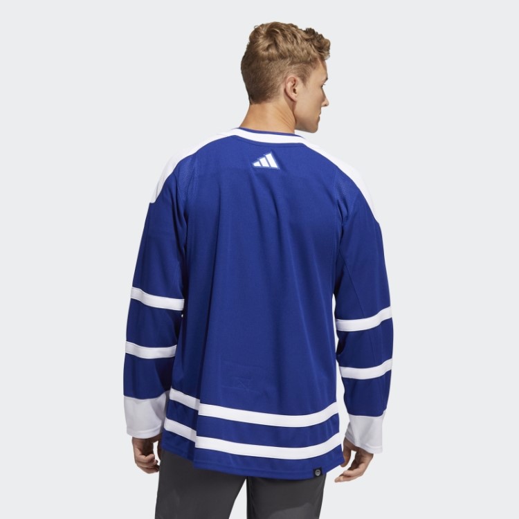 Royal 08 Ccm-sld Adidas Maple Leafs Camisa Reversa Autêntica Com Marca Reversa