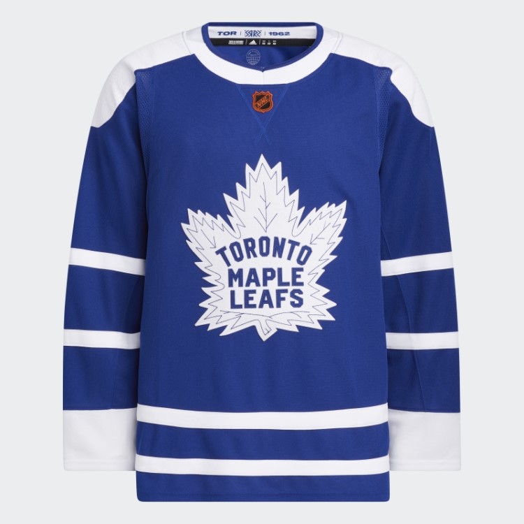 Royal 08 Ccm-sld Adidas Maple Leafs Camisa Reversa Autêntica Com Marca Reversa