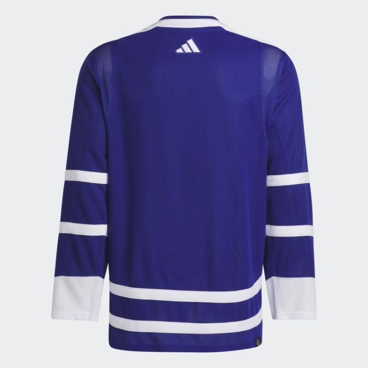 Royal 08 Ccm-sld Adidas Maple Leafs Camisa Reversa Autêntica Com Marca Reversa