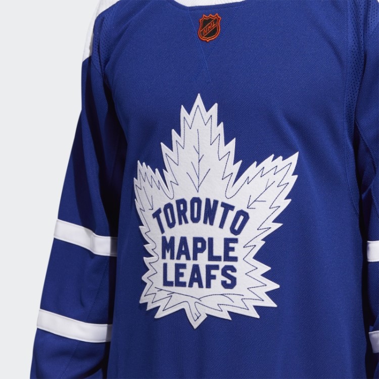 Royal 08 Ccm-sld Adidas Maple Leafs Camisa Reversa Autêntica Com Marca Reversa