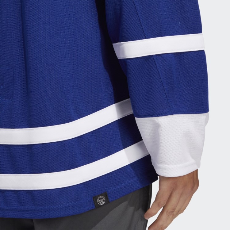 Royal 08 Ccm-sld Adidas Maple Leafs Camisa Reversa Autêntica Com Marca Reversa