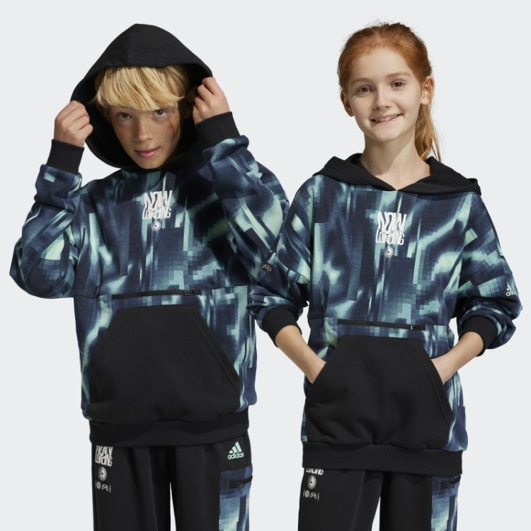 Moletom Com Capuz Preto Adidas Arkd3 Solto Na Moda