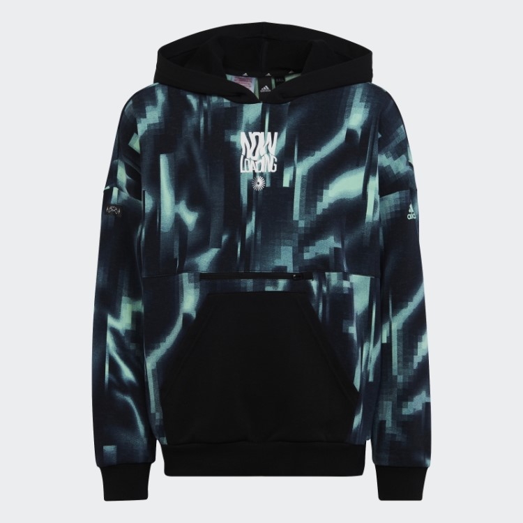 Moletom Com Capuz Preto Adidas Arkd3 Solto Na Moda