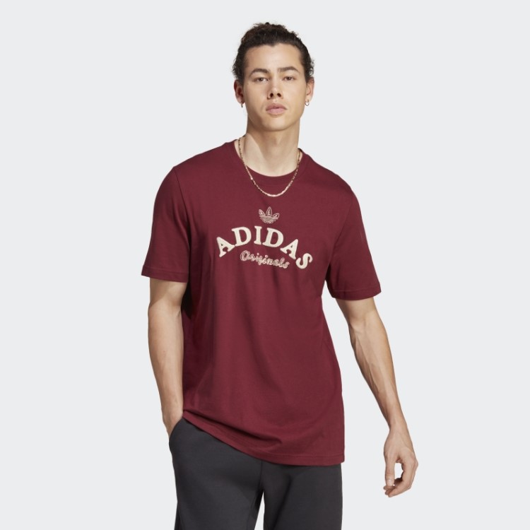 Camiseta Vermelha Com Arquivo Gráfico Adidas