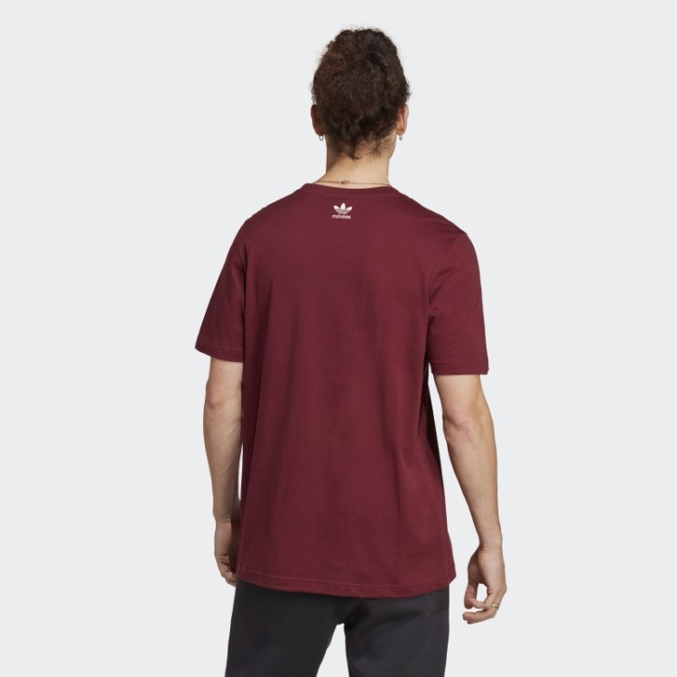 Camiseta Vermelha Com Arquivo Gráfico Adidas